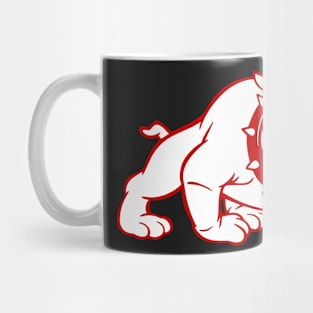 Throwback Wilson Football Helmet Logo (White Bulldog) Mug